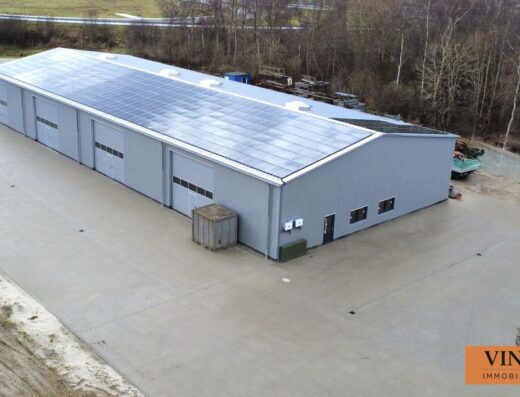NEUBAU: Zwei Gewerbehallen an der A31! PV-Anlage, je 8 Tore